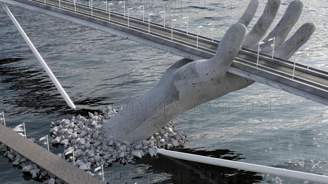 Concept ponte sopra diga foranea La Spezia