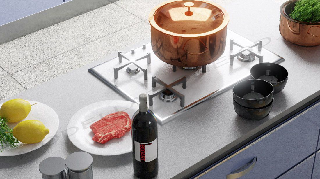 Cucina moderna 3D