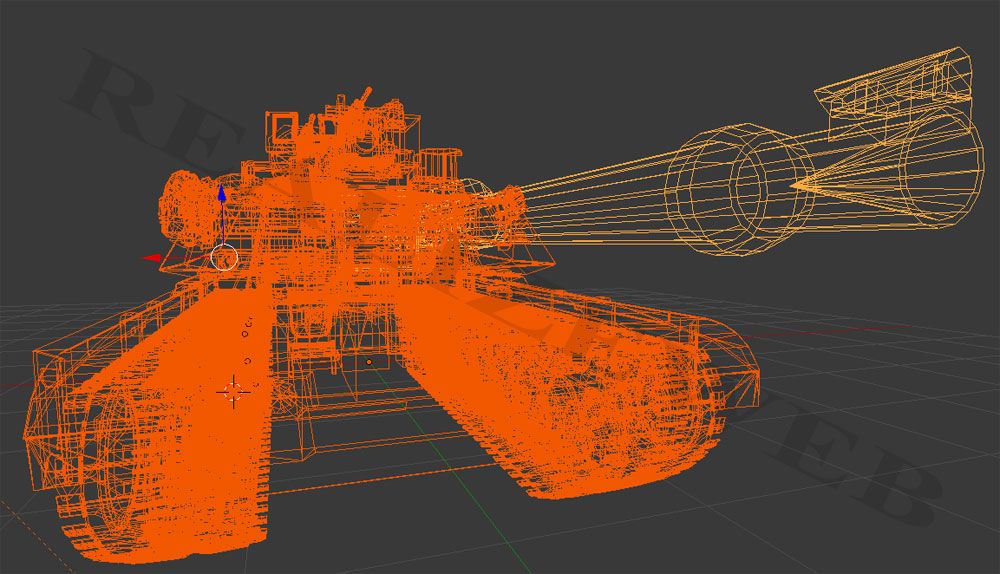 Carro armato M1 Abrams per stampa 3D