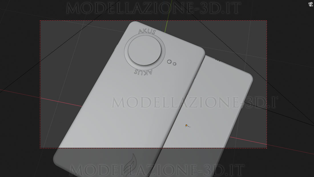 Concept smartphone quad cam 4K modellazione e render 3D