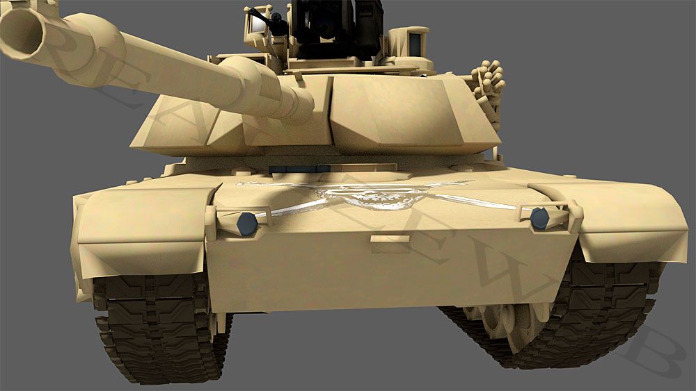 Carro armato M1 Abrams per stampa 3D