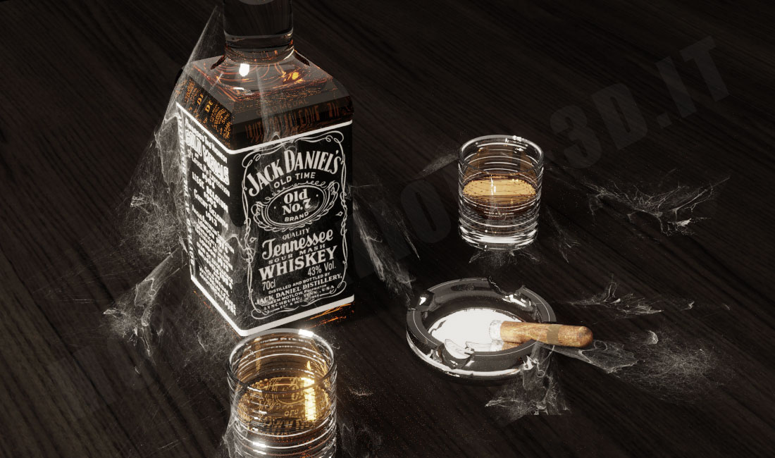 Composizione whisky Jack Daniels