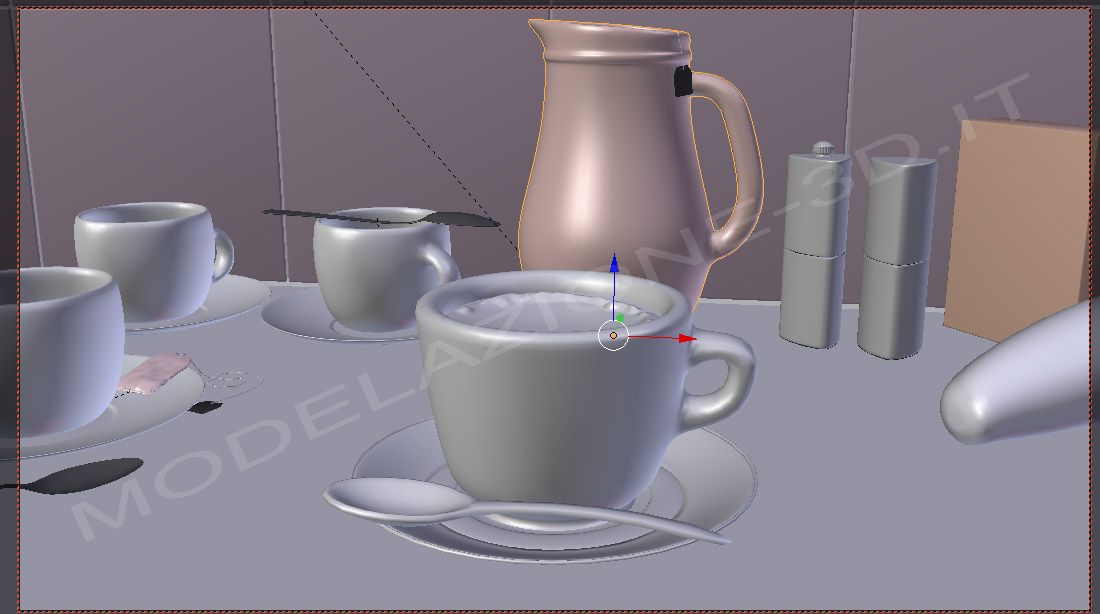 Tazza caffè 3D