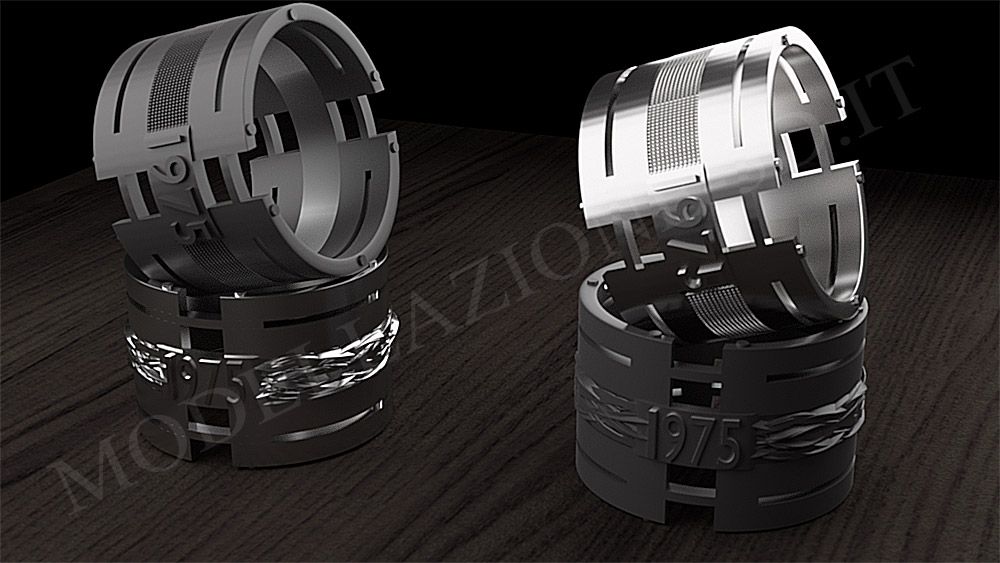 Stampa 3D anello in titanio