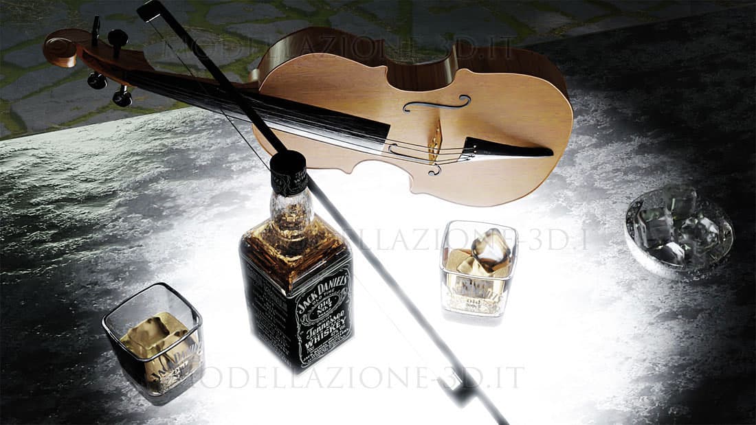 Scena violino e Jack Daniels