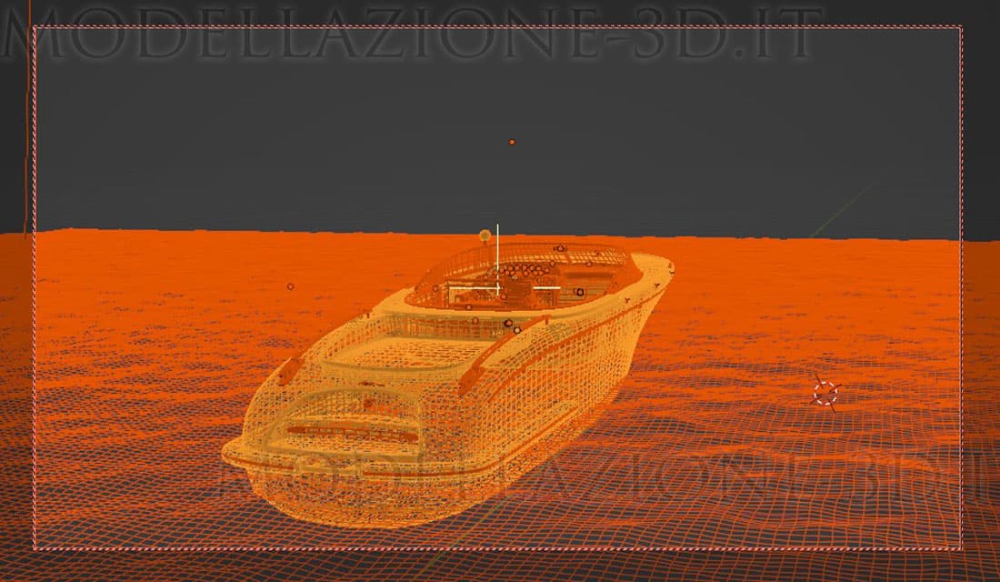Motoscafo Riva animazione e render 3D