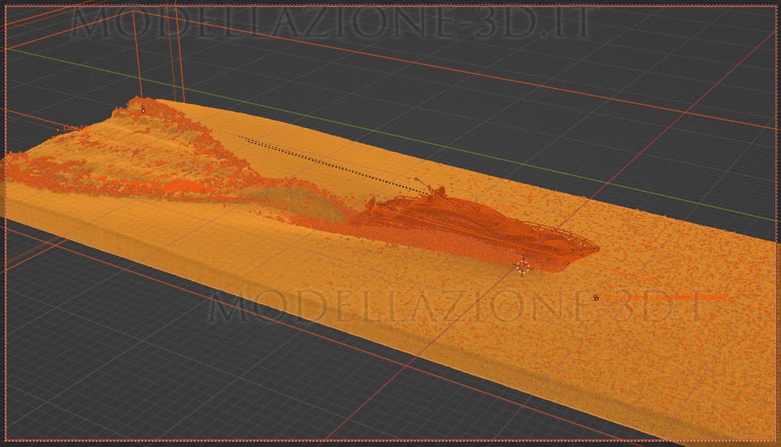 Animazione 3D scia yacht